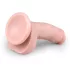 Easytoys - dildo su sėklidėmis ir siurbtuku - 15 cm natūralus