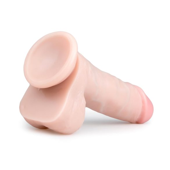 Easytoys - dildo su kapšeliais ir siurbtuku - 17,5 cm - kūno spalvos