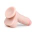Easytoys - dildo su kapšeliais ir siurbtuku - 17,5 cm - kūno spalvos