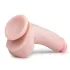 Easytoys - dildo su sėklidėmis ir siurbtuku 20 cm - kūno spalvos