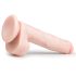 Easytoys - didelis dildo su sėklidėmis ir siurbtuku - 26,5 cm natūralios spalvos
