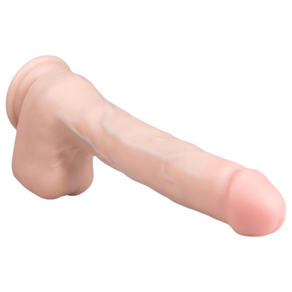 Easytoys - didelis dildo su sėklidėmis ir siurbtuku - kūno spalvos 29,5 cm