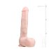 Easytoys - didelis dildo su sėklidėmis ir siurbtuku - kūno spalvos 29,5 cm