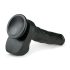 Easytoys - didelis juodas dildo su siurbtuku ir sėklidėmis (29,5 cm)