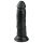 Easytoys - tikroviškas dildo su siurbtuku (15,5 cm) - juodas