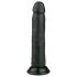Easytoys - realistiškas dildo su siurbtuku - juodas 20,5 cm
