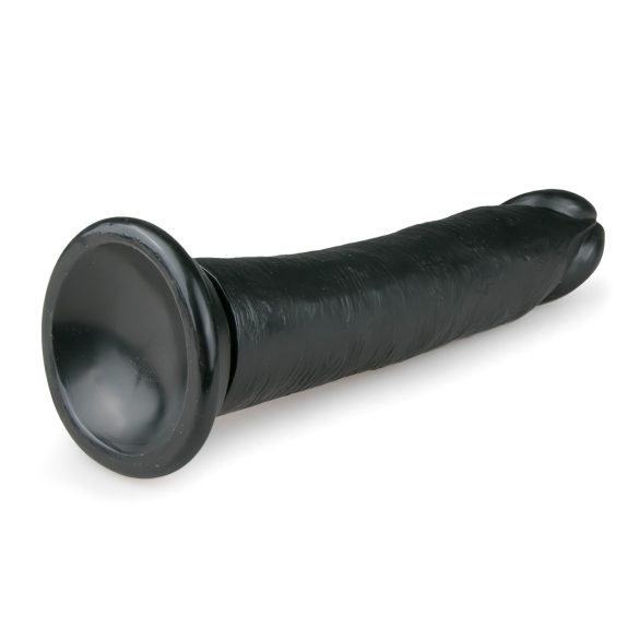 Easytoys - realistiškas dildo su siurbtuku - juodas 20,5 cm