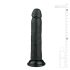 Easytoys - realistiškas dildo su siurbtuku - juodas 20,5 cm
