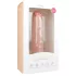 Easytoys - didelis dildo su siurbtuku - 28,5 cm - kūno spalvos