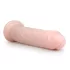 Easytoys - didelis dildo su siurbtuku - 28,5 cm - kūno spalvos