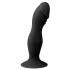 Easytoys - dildo su galvute ir siurbtuku - juodas