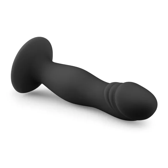 Easytoys - dildo su galvute ir siurbtuku - juodas