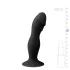 Easytoys - dildo su galvute ir siurbtuku - juodas