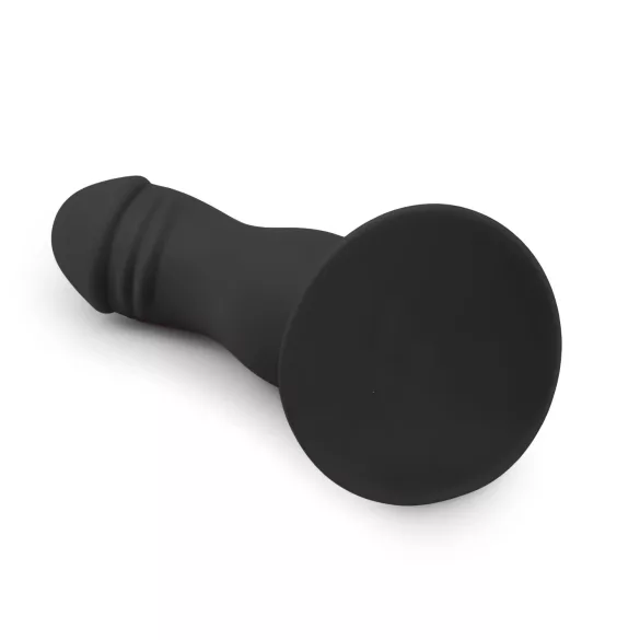 Easytoys - dildo su galvute ir siurbtuku - juodas