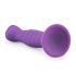 Easytoys - dildo su bangelėmis ir siurbtuku - violetinis
