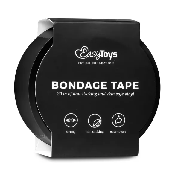 Easytoys - bondage juosta - juoda - 20 m