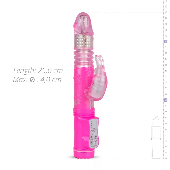 EasyToys Bunny - stūmoklinis vibratorius (rožinis)