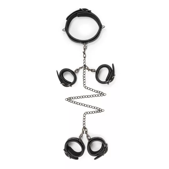 Easytoys - kaklo, riešo ir čiurnos antrankių rinkinys - juodas