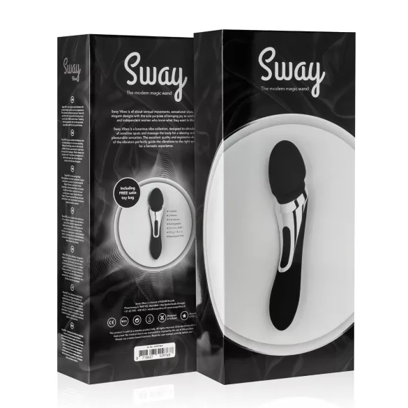 Sway No.1 Wand - vibratorius masažuoklis 2in1 įkraunamas juodas