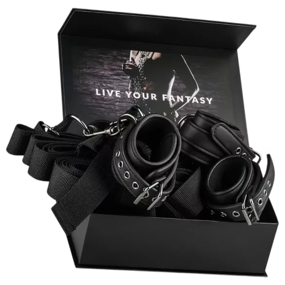 EasyToys - pririšimo prie lovos rinkinys (juodas)