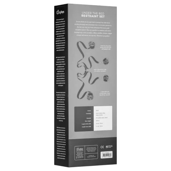 EasyToys - pririšimo prie lovos rinkinys (juodas)