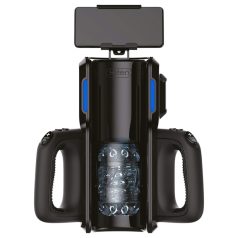   LETEN SM 500 - masturbatorius su judančia galva ir telefono laikikliu - juodas