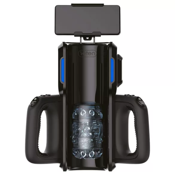 LETEN SM 500 - masturbatorius su judančia galva ir telefono laikikliu - juodas