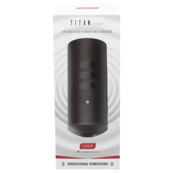 Kiiroo Titan - interaktyvus masturbatorius - juodas