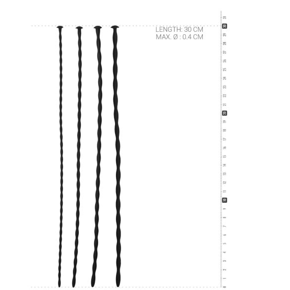 Sinner Gear - silikoninis praplėtimo rinkinys (juodas)