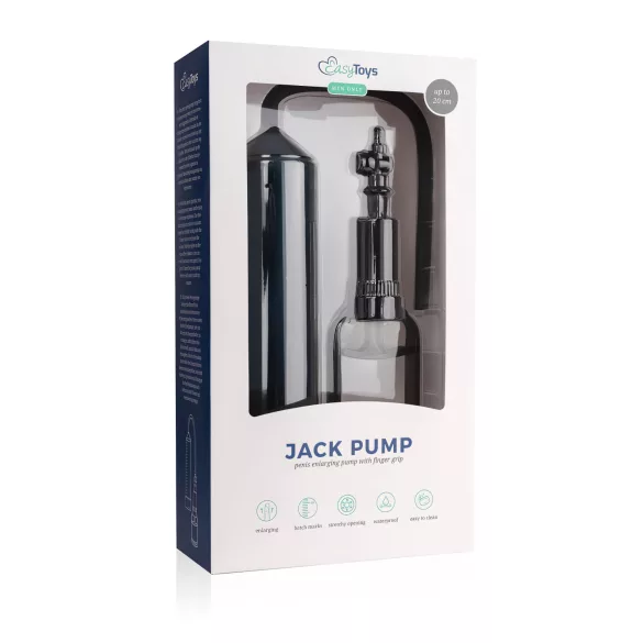 Easytoys - penio pompa - su pirštų laikikliu - juoda