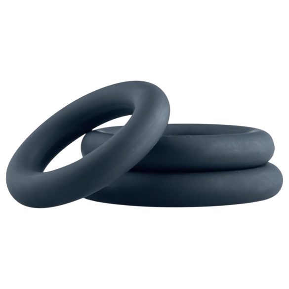 Boners - penio žiedų rinkinys - 3 vnt - pilka