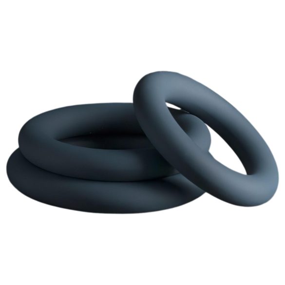 Boners - penio žiedų rinkinys - 3 vnt - pilka