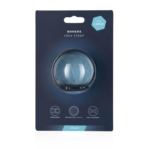 Boners - reguliuojamas penio žiedas - didelis - pilkas