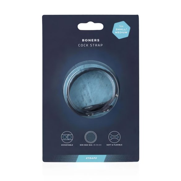 Boners - reguliuojamas penio žiedas S/M - pilkas