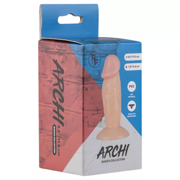 Real Fantasy Archi - realistiškas dildo - 11,5 cm - kūno spalvos