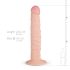 Real Fantasy Scott - tikroviškas dildo - 25 cm (natūralus)