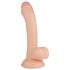 Real Fantasy Vince - dildo su sėklidėmis - 19,5 cm - kūno spalvos