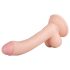 Real Fantasy Vince - dildo su sėklidėmis - 19,5 cm - kūno spalvos