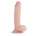 Real Fantasy Glynn - tikroviškas dildo su sėklidėmis - 25 cm natūralios spalvos