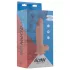 Real Fantasy Glynn - tikroviškas dildo su sėklidėmis - 25 cm natūralios spalvos