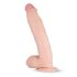 Real Fantasy Dwane - realistiškas dildo su sėklidėmis - 31cm natūralios spalvos