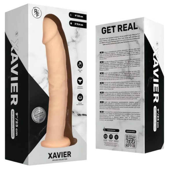 Real Fantasy Xavier - realistiškas dildo - 23 cm - kūno spalvos