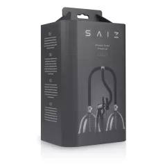   Saiz Premium - elektrinis dvigubas pientraukis - mažas - permatomas juodas