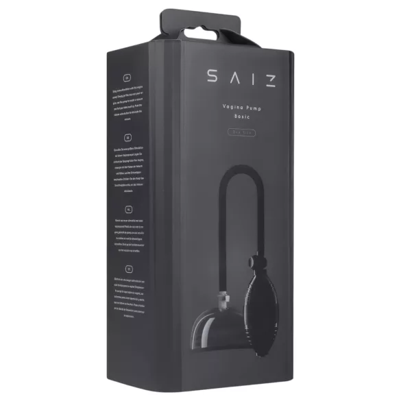 Saiz Basic - moterų vakuuminė pompa - permatoma/juoda