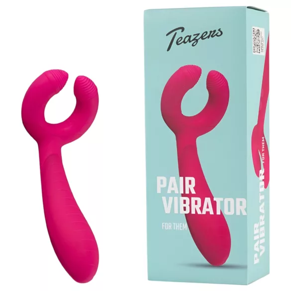 Easytoys Couple - poros vibratorius - įkraunamas, atsparus vandeniui - rožinis