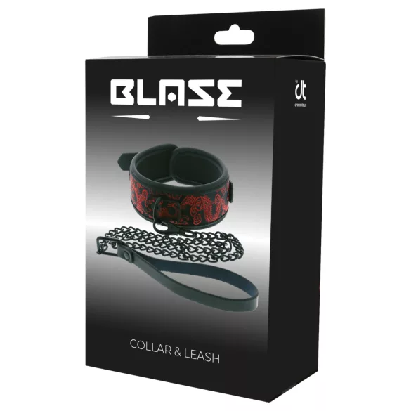 Dreamtoys Blaze - antkaklio ir pavadėlio rinkinys (raudonas)