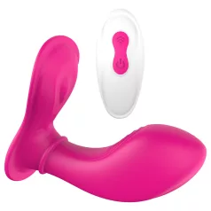   Dreamtoys Essentials - nešiojamas G taško stimuliuojantis vibruojančių kelnaičių vibratorius (magenta)