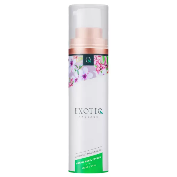 Exotiq - kvapus masažo aliejus - bazilikas ir citrina (100ml)