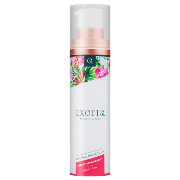 Exotiq - masažo aliejus - braškė - 100 ml