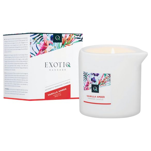 Exotiq masažo žvakė - vanilė ir gintaras (200g)